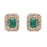 Gemstone Kaishori 22k Gold Plated Pendant Set