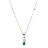 Gemstone navya 22k Gold Plated Pendant