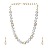 Gemstone Kalika 22k Gold Plated Pendant Set