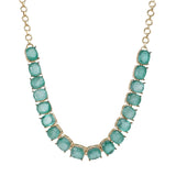 Gemstone Jasmit 22k Gold Plated Necklace Set