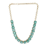 Gemstone Jasmit 22k Gold Plated Necklace Set