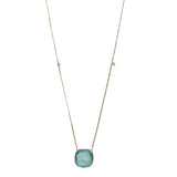 Gemstone Kajri 22k Gold Plated Pendant Set