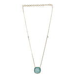 Gemstone Kajri 22k Gold Plated Pendant Set