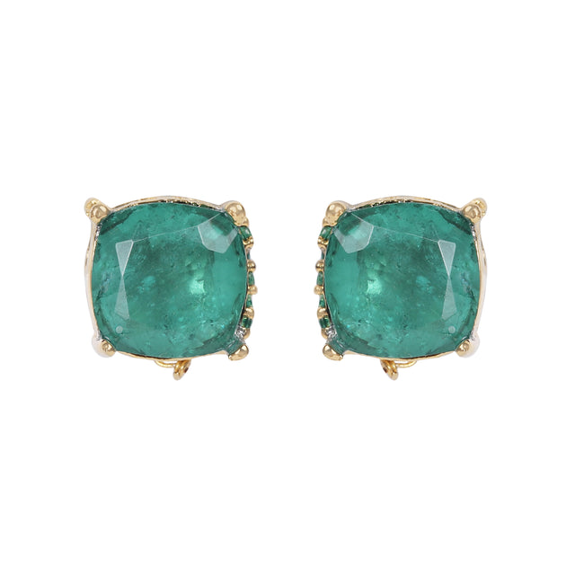 Gemstone Kajri 22k Gold Plated Pendant Set