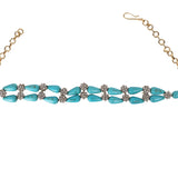 Gemstone Janya 22k Gold Plated Choker Set