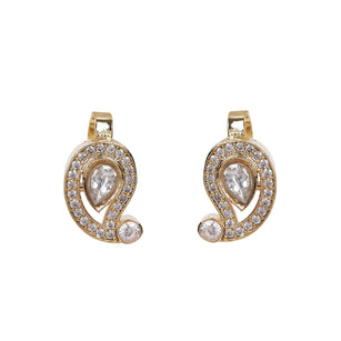 22k Gold Plated Taru Paisley Earcuff