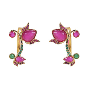 22k Gold Plated Taru Floral Earcuff