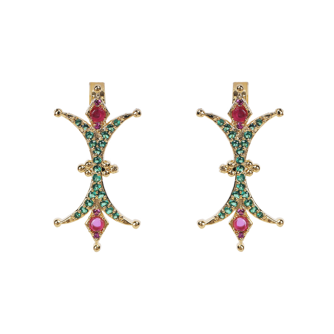 22k Gold Plated Tarika Crest Earcuff