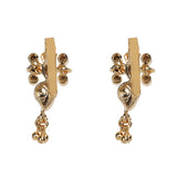 Victoria 22k Gold Plated Zircon Earcuff
