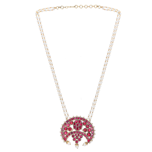 22k Gold Plated Divyam Loraya Necklace
