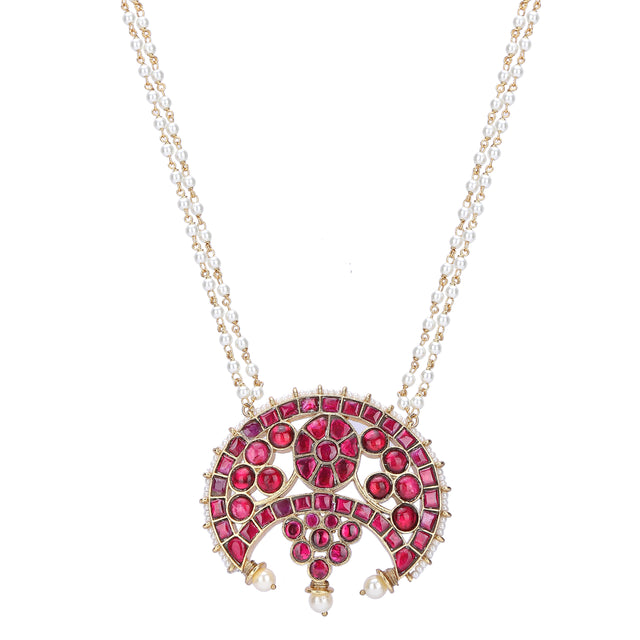 22k Gold Plated Divyam Loraya Necklace