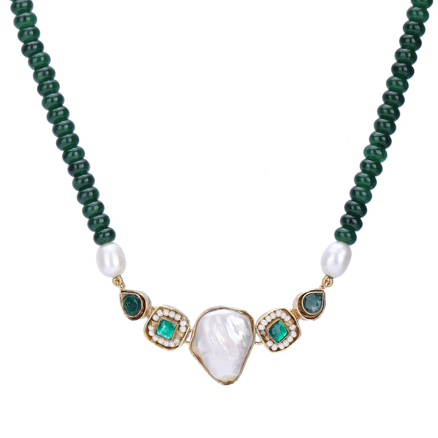 22k Gold Plated Divyam Zuleya Necklace Set