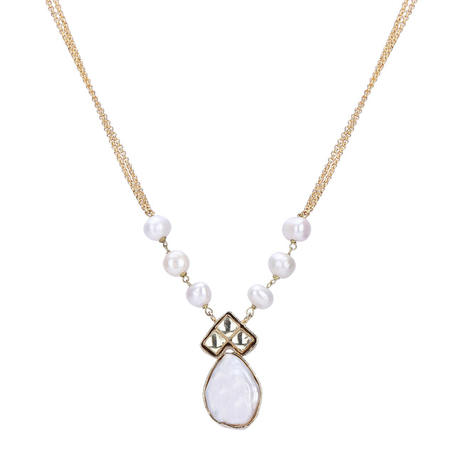 22k Gold Plated Divyam Naveli Necklace Set
