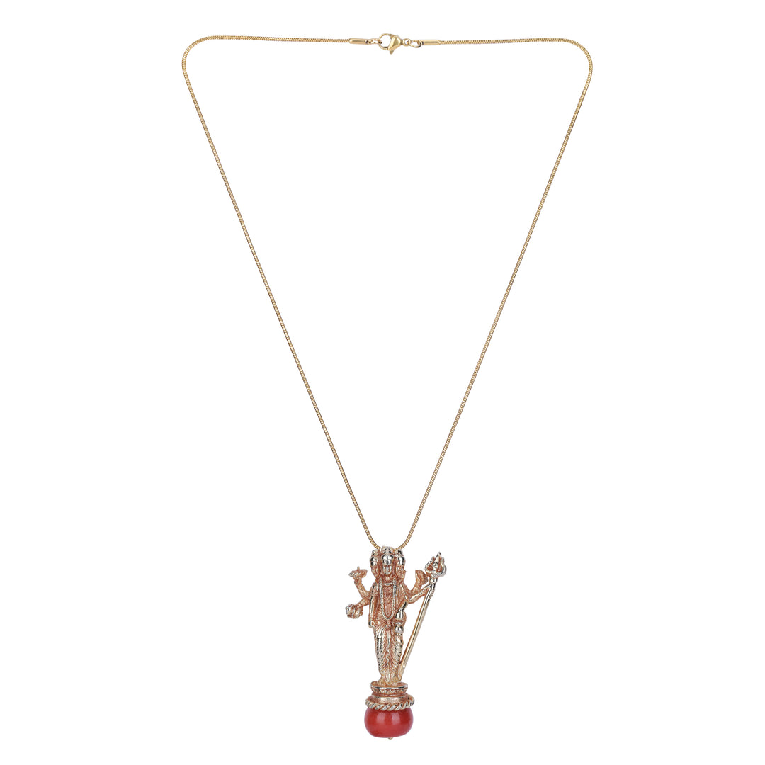 22k Gold Plated Ishvara Yajna Pendant