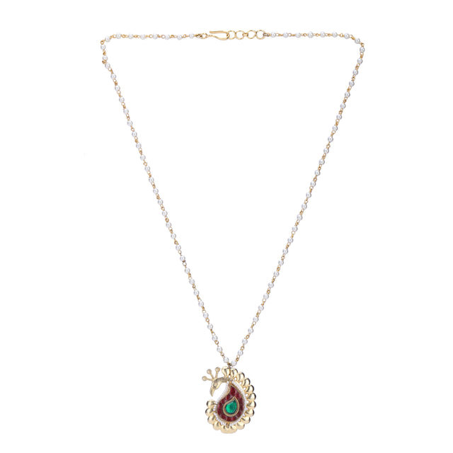 22k Gold Plated Divyam Dhrina Pendant Set