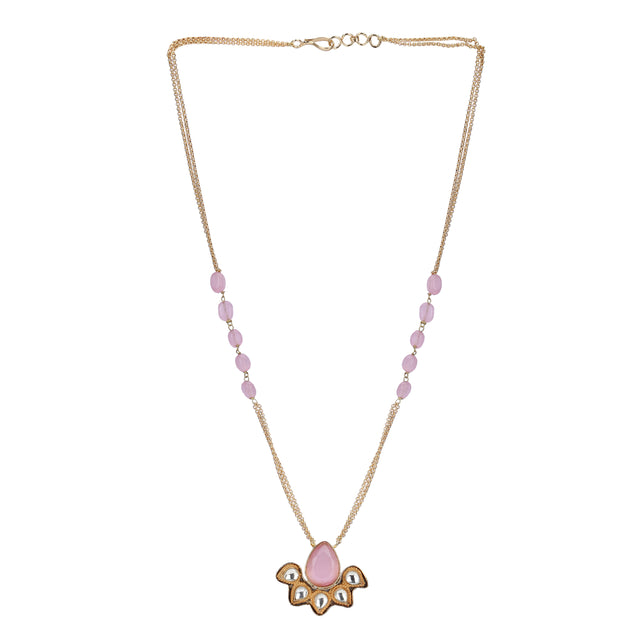 22k Gold Plated Divyam Lareya Necklace Set