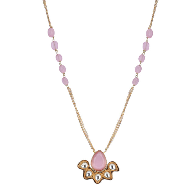 22k Gold Plated Divyam Lareya Necklace Set