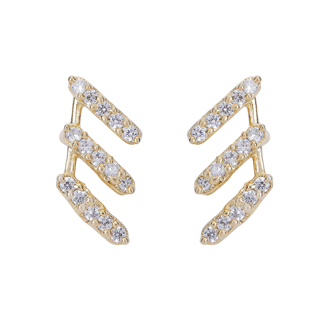 22k Gold Plated Ziya Bloom Studs