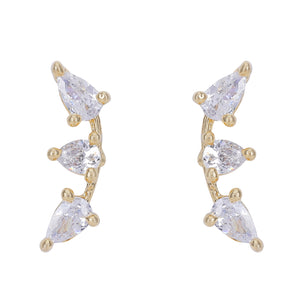 22k Gold Plated Ziya Mist Studs