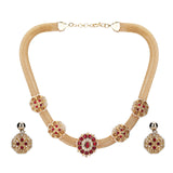 22k Gold Plated Divyam Evashi Necklace Set