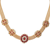 22k Gold Plated Divyam Evashi Necklace Set