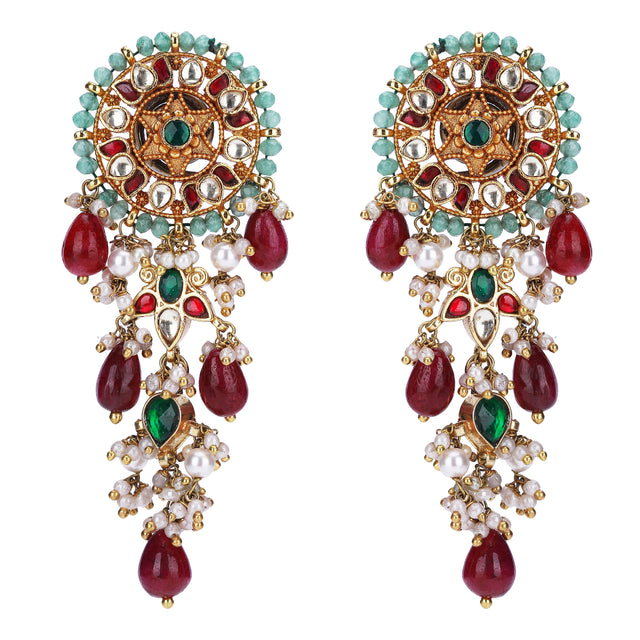 22k Gold Plated Divyam Devika Necklace Set