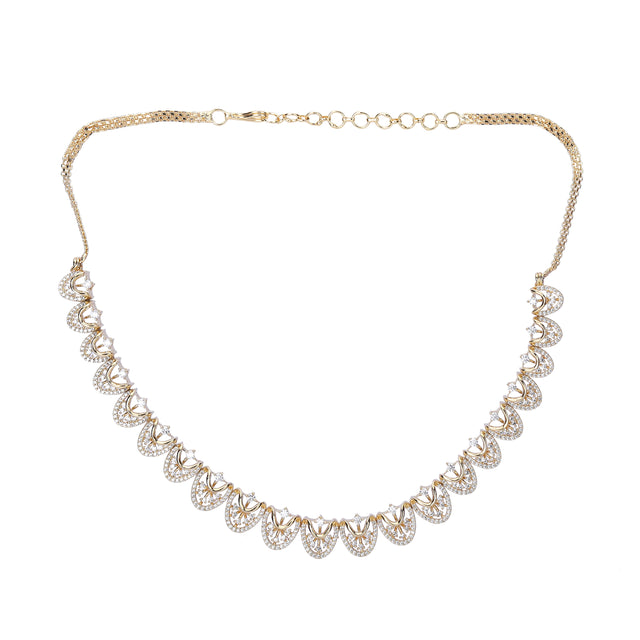 22k Gold Plated Zivara Hridaya Necklace Set