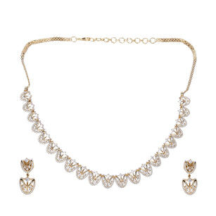 22k Gold Plated Zivara Hridaya Necklace Set