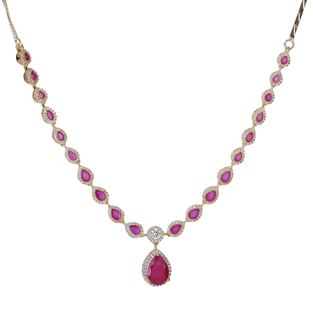 22k Gold Plated Zivara Vyomi Necklace Set