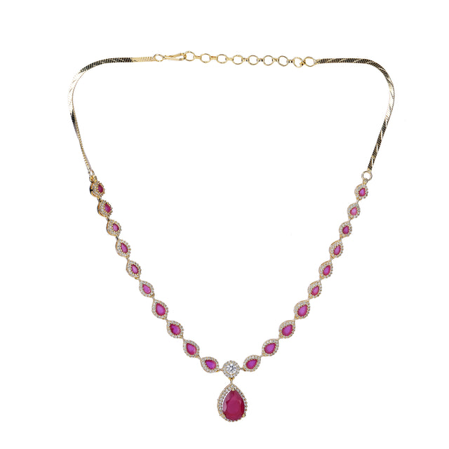 22k Gold Plated Zivara Vyomi Necklace Set