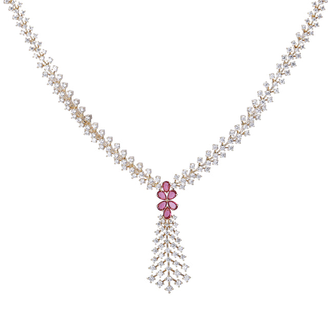 22k Gold Plated Zivara Rasmi Necklace Set
