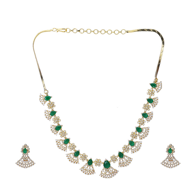 22k Gold Plated Zivara Vedira Necklace Set