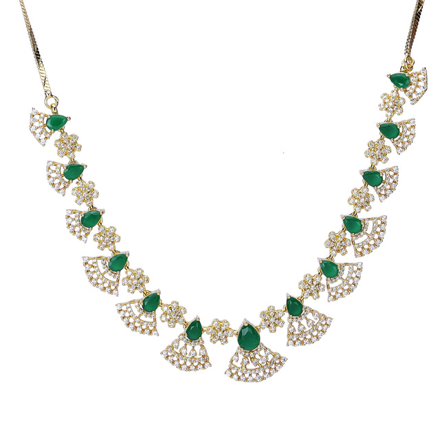 22k Gold Plated Zivara Vedira Necklace Set