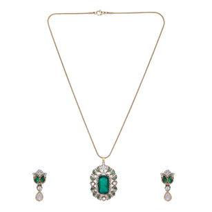 22k Gold Plated Nyra Chitrani Pendant Set