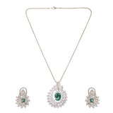 22k Gold Plated Nyra Falguni Pendant Set