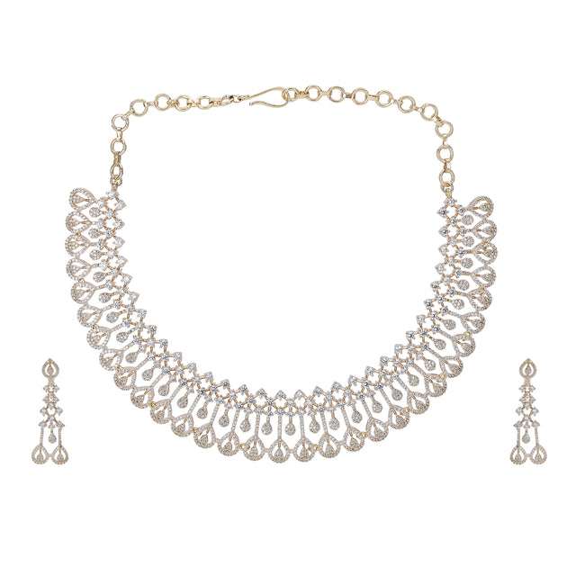 22k Gold Plated Zivara Manira Necklace Set