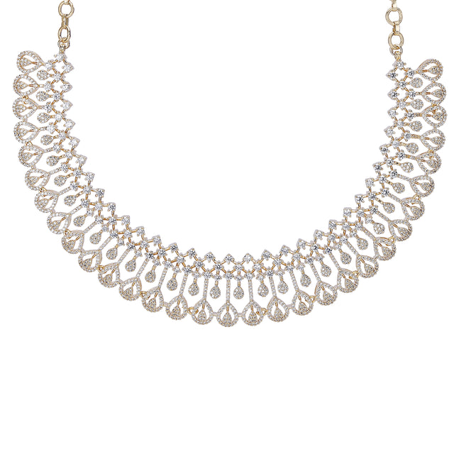 22k Gold Plated Zivara Manira Necklace Set