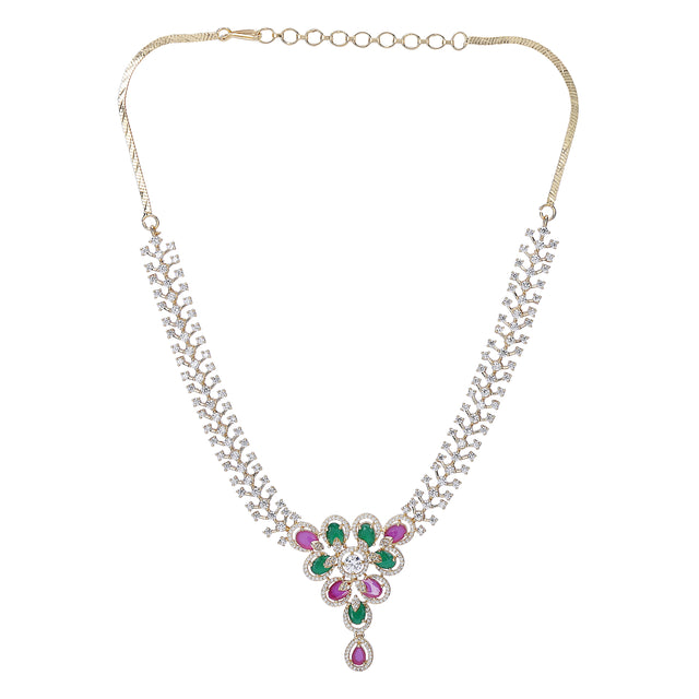 22k Gold Plated Zivara Varnika Necklace Set
