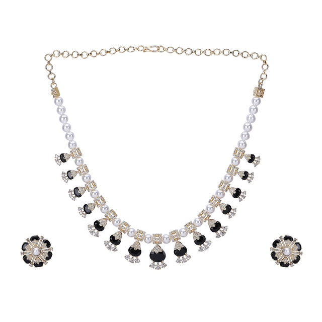 22k Gold Plated Zivara Kavira Necklace Set