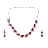 22k Gold Plated Zivara Zayra Necklace Set