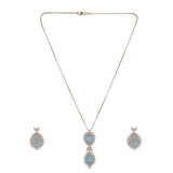 22k Gold Plated Nyra Damyanti Pendant Set