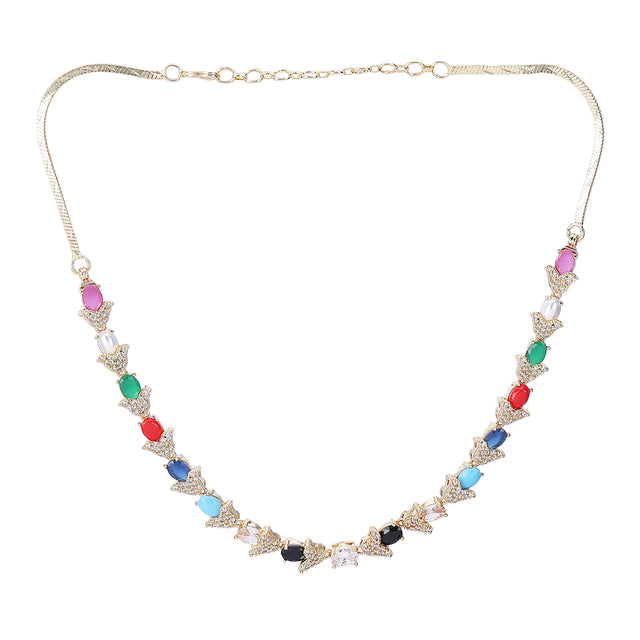 22k Gold Plated Zivara Rimaya Necklace Set
