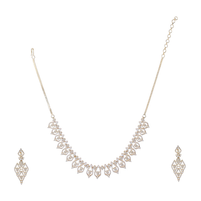 22k Gold Plated Zivara Iravya Necklace Set