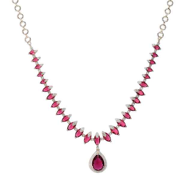 22k Gold Plated Zivara Zahira Necklace Set
