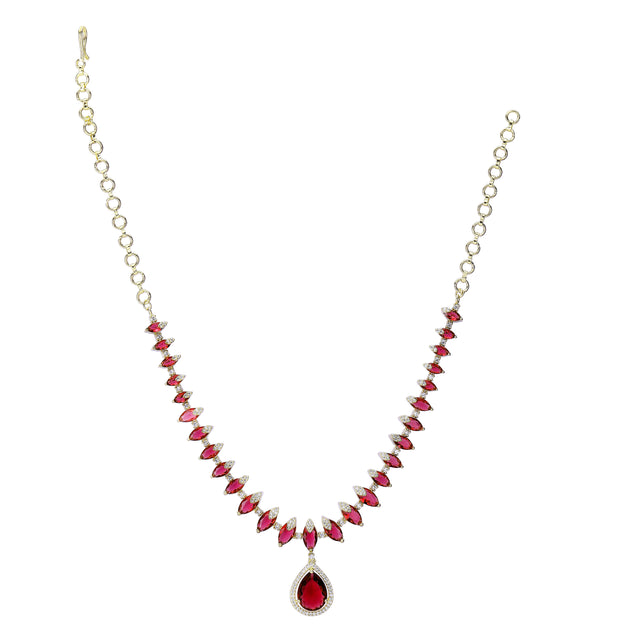 22k Gold Plated Zivara Zahira Necklace Set