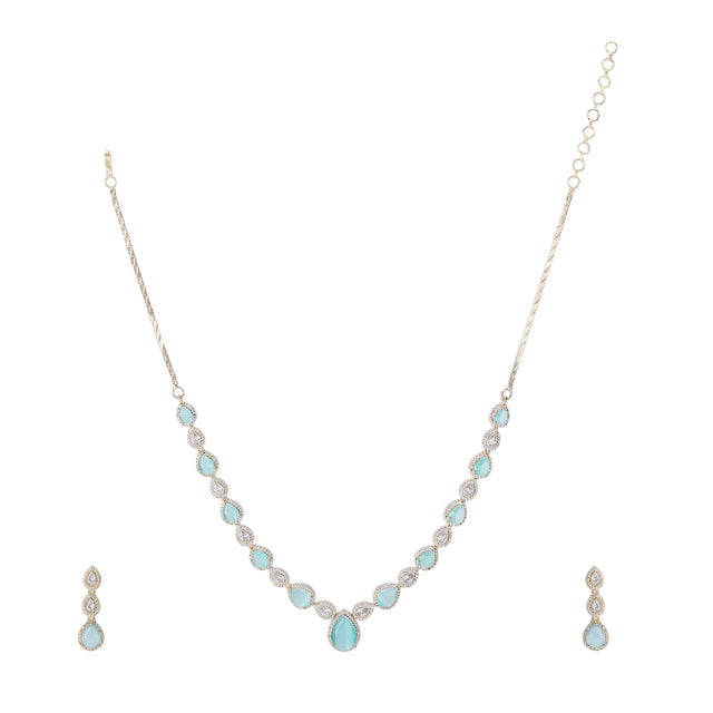 22k Gold Plated Zivara Aureya Necklace Set