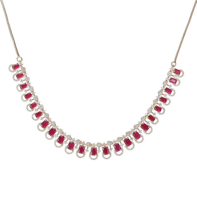 22k Gold Plated Zivara Vamika Necklace Set
