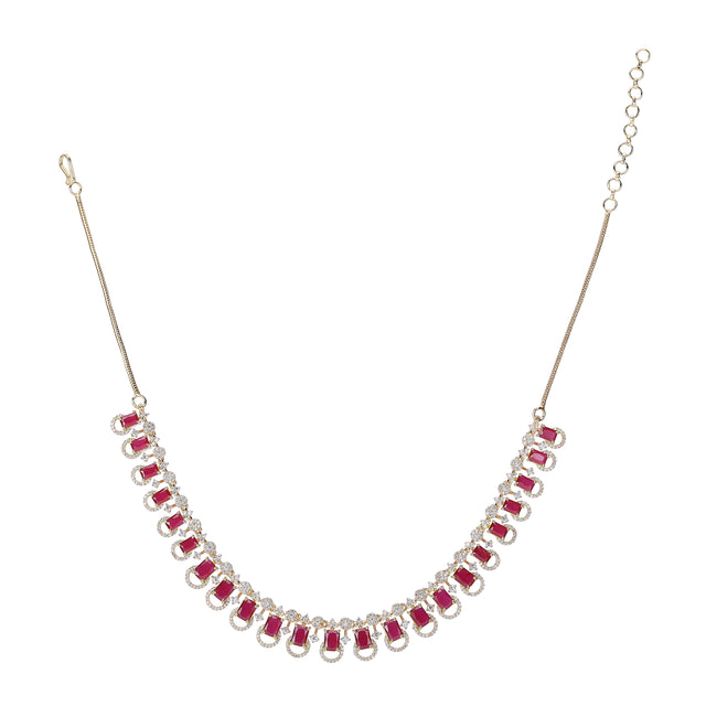 22k Gold Plated Zivara Vamika Necklace Set