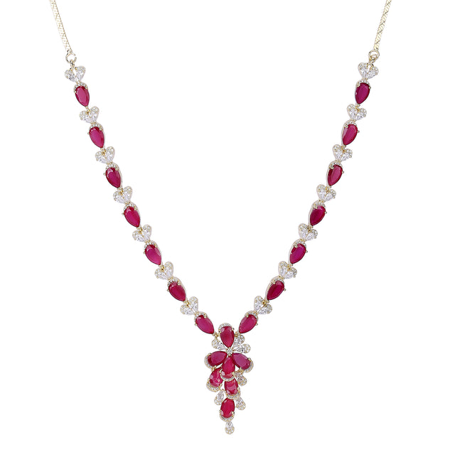 22k Gold Plated Zivara Zufina Necklace Set