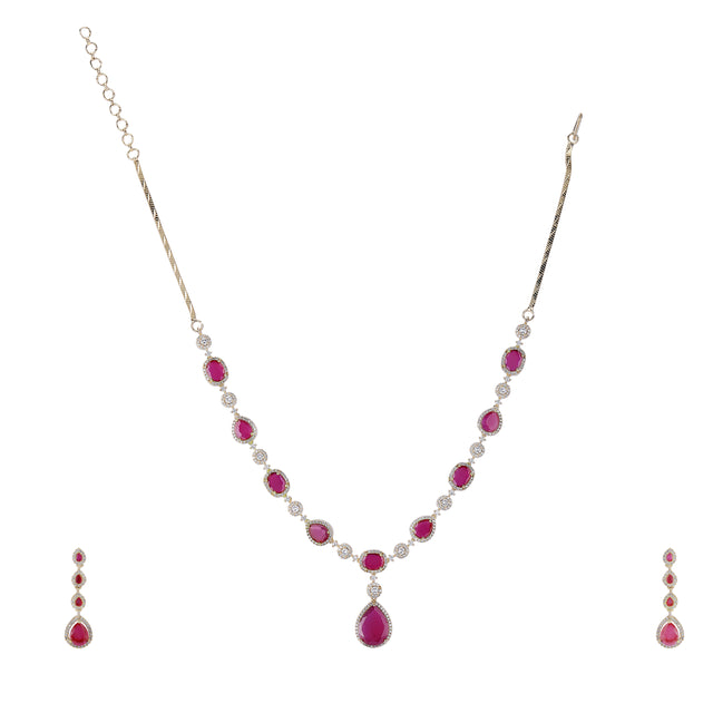 22k Gold Plated Zivara Ruhaya Necklace Set